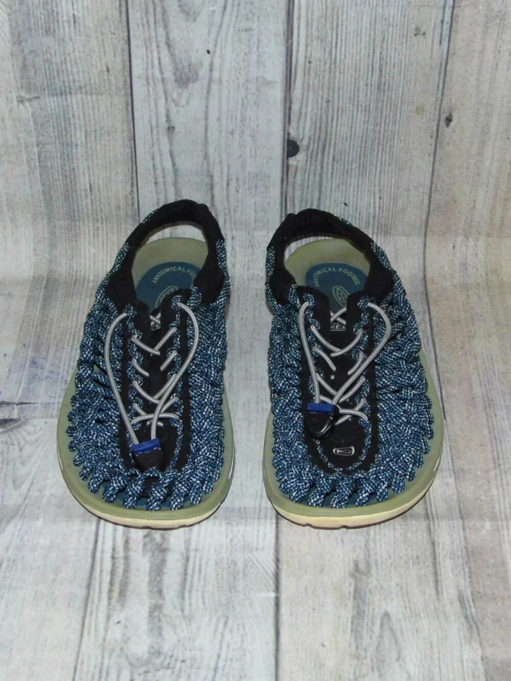 KEEN Uneek Blue/Gray Sandals Mens Size 8.5